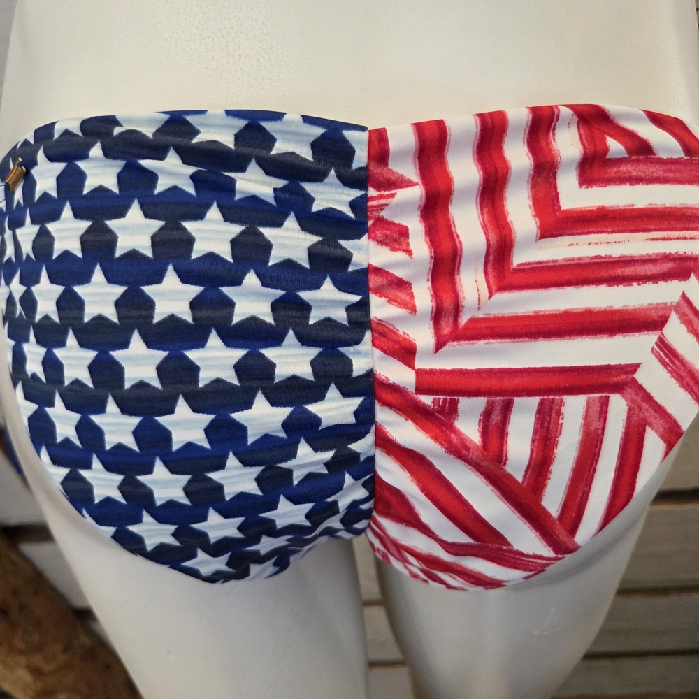 Patriotic Star and Stripe Bikini Bottom